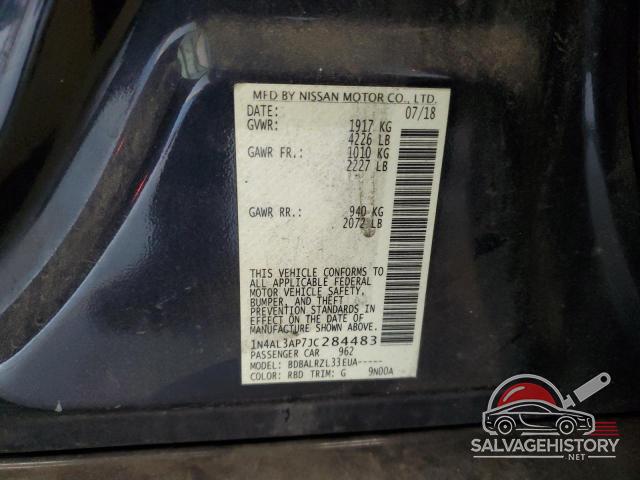 1N4AL3AP7JC284483 2018 NISSAN ALTIMA photo no. 12