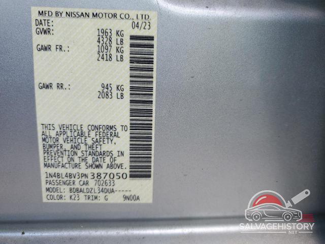1N4BL4BV3PN387050 2023 NISSAN ALTIMA photo no. 12
