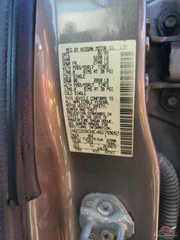 1N6ED29X34C467002 2004 NISSAN FRONTIER photo no. 12