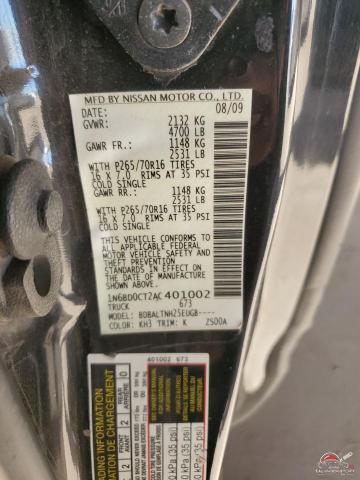 1N6BD0CT2AC401002 2010 NISSAN FRONTIER photo no. 12