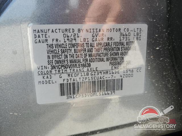 3N1CP5DV0ML516639 2021 NISSAN KICKS photo no. 13