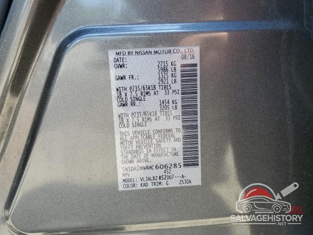 5N1DR2MN4HC606285 2017 NISSAN PATHFINDER photo no. 13