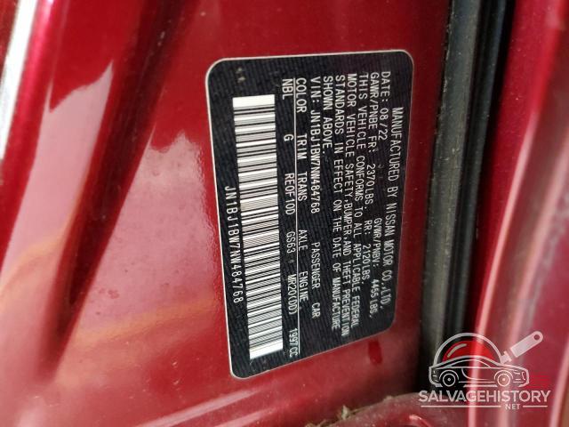 JN1BJ1BW7NW484768 2022 NISSAN ROGUE photo no. 12