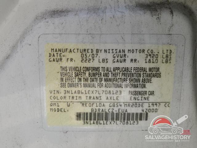3N1AB61EX7L708123 2007 NISSAN SENTRA photo no. 12