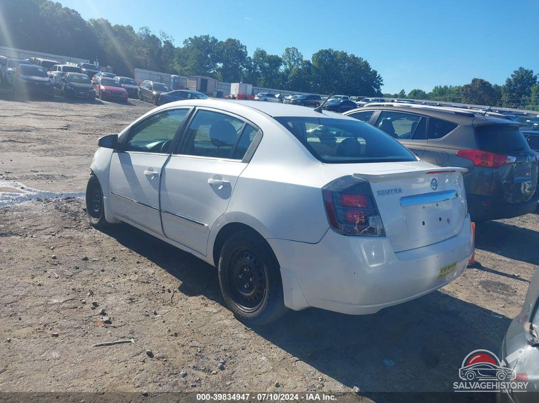 3N1AB6AP3CL682119 2012 NISSAN SENTRA photo no. 3