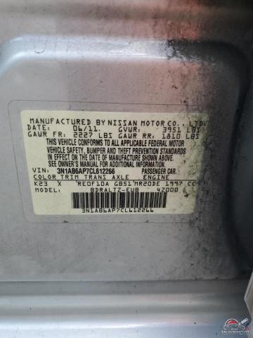 3N1AB6AP7CL612266 2012 NISSAN SENTRA photo no. 13