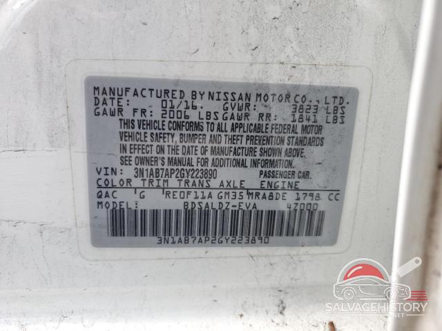 3N1AB7AP2GY223890 2016 NISSAN SENTRA photo no. 13