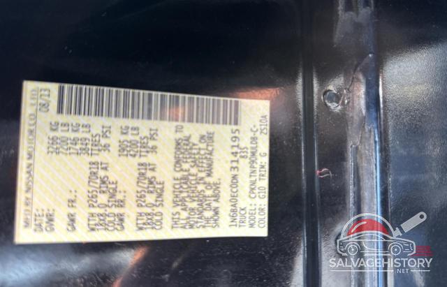 1N6BA0EC0DN314195 2013 NISSAN TITAN photo no. 10