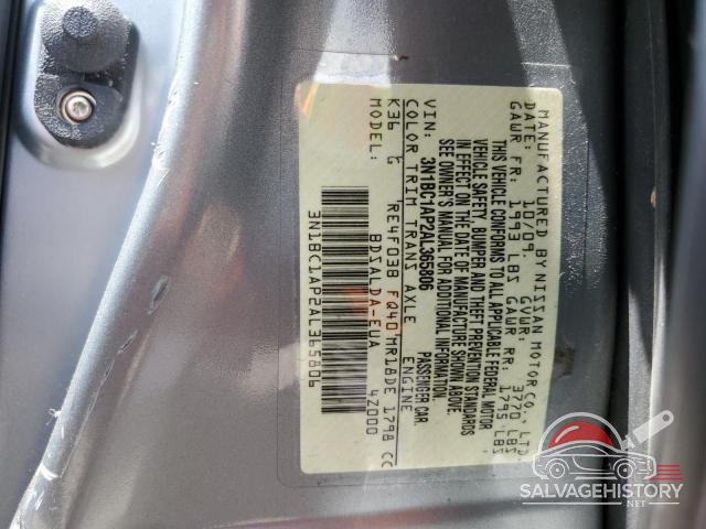 3N1BC1AP2AL365806 2010 NISSAN VERSA photo no. 13