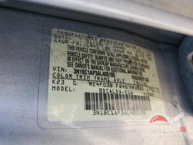 3N1BC1AP3AL405195 2010 NISSAN VERSA photo no. 12