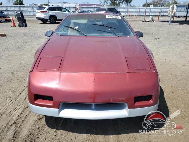 1G2PG1190HP235289 1987 PONTIAC FIERO photo no. 5