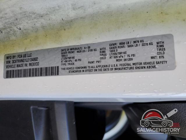3C6TRVNG1LE134802 2020 RAM All Models photo no. 13