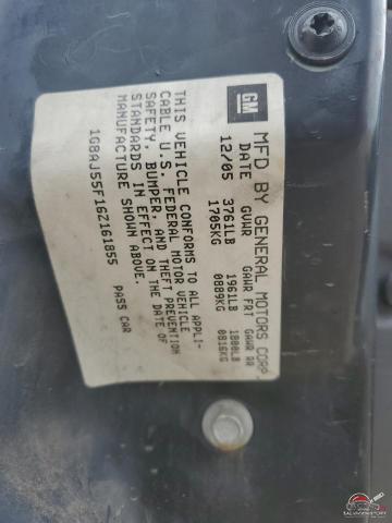 1G8AJ55F16Z161855 2006 SATURN ION photo no. 12