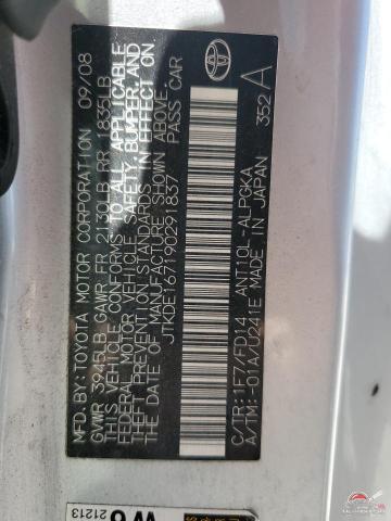 JTKDE167190291837 2009 SCION TC photo no. 12