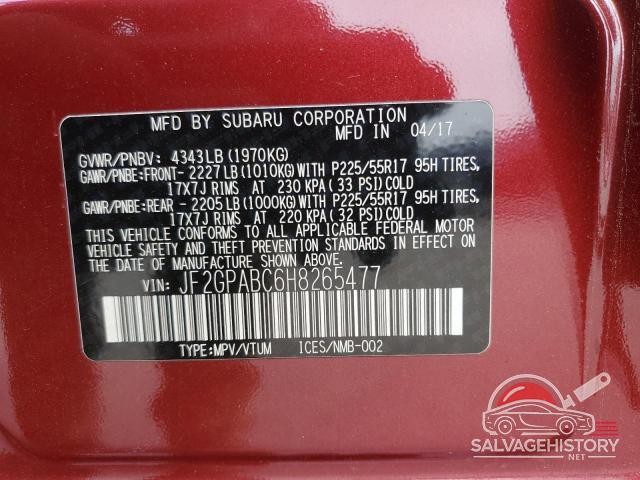 JF2GPABC6H8265477 2017 SUBARU CROSSTREK photo no. 14