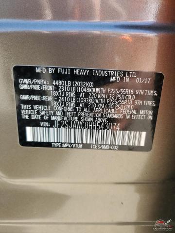 JF2SJAWC8HH543074 2017 SUBARU FORESTER photo no. 12