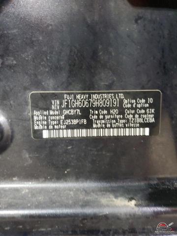 JF1GH60679H809191 2009 SUBARU IMPREZA photo no. 12