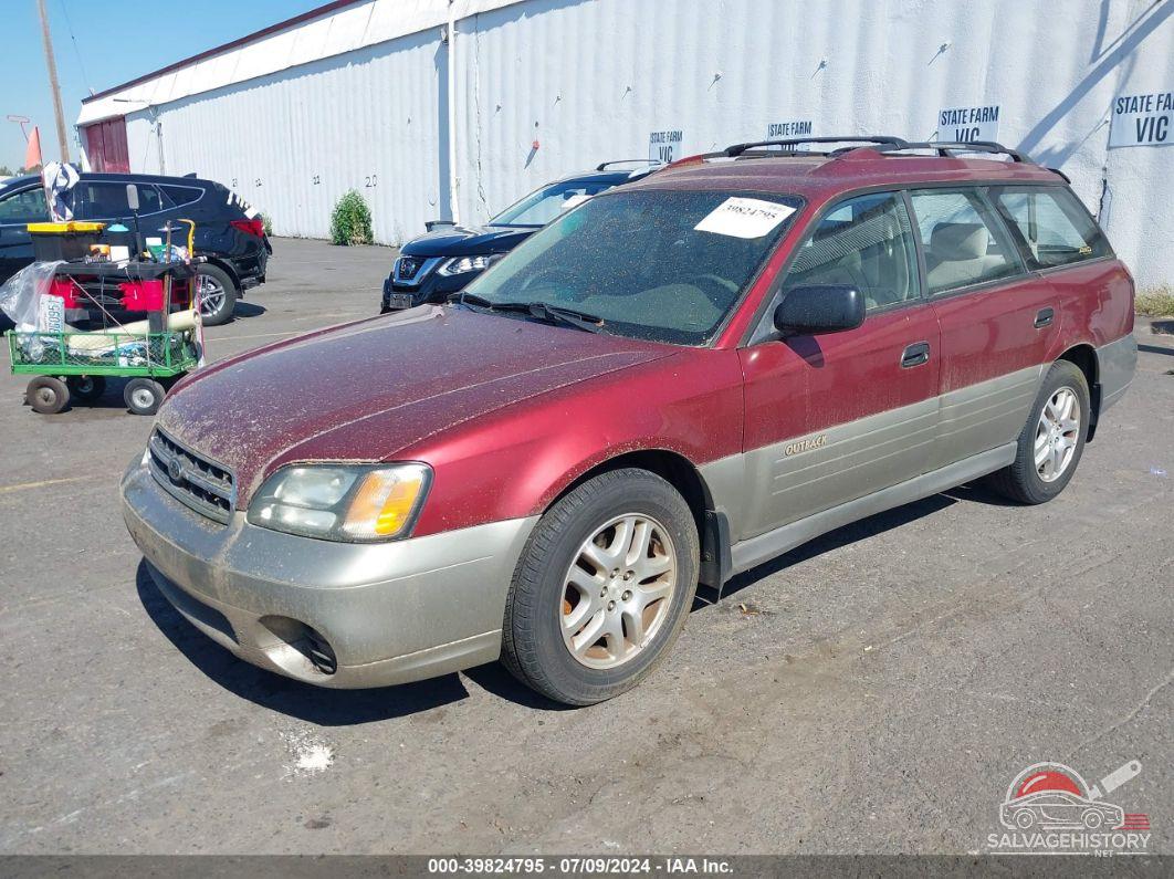 4S3BH665X27653971 2002 SUBARU OUTBACK photo no. 2