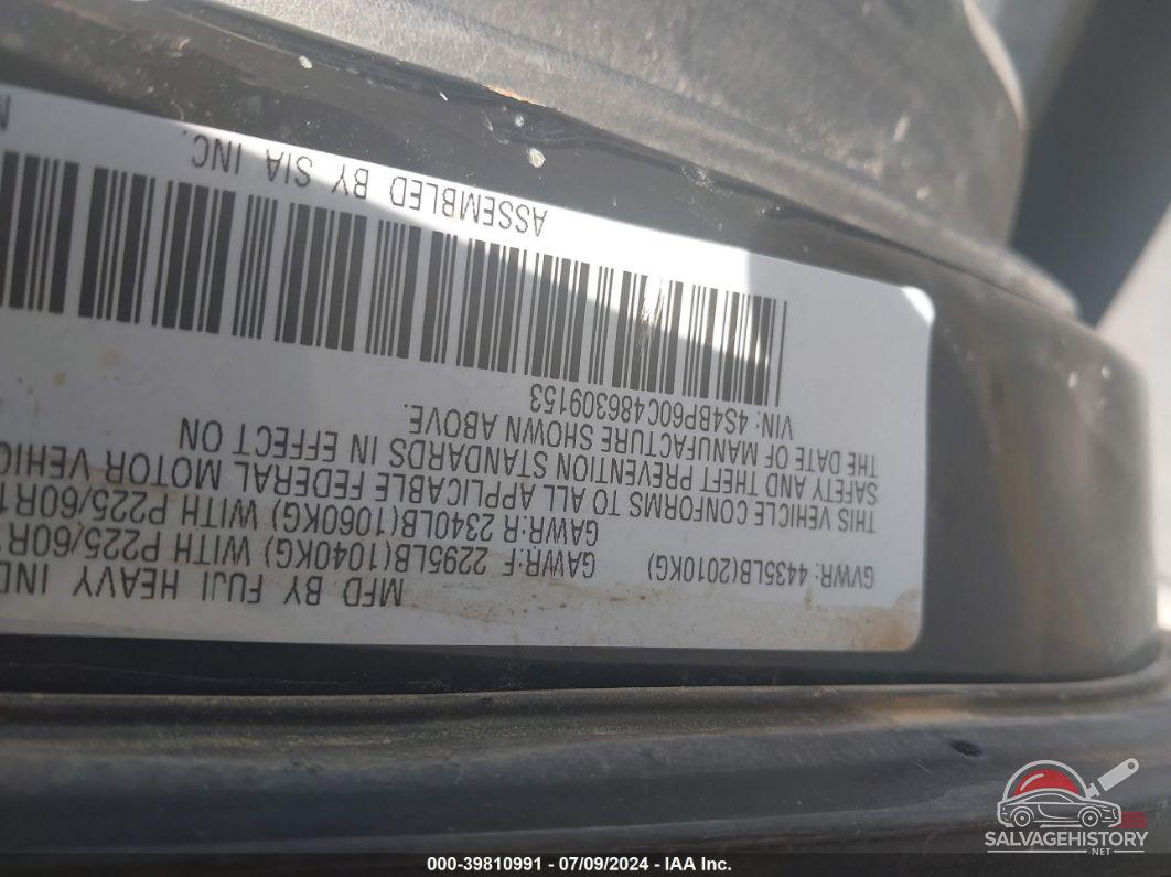 4S4BP60C486309153 2008 SUBARU OUTBACK photo no. 9