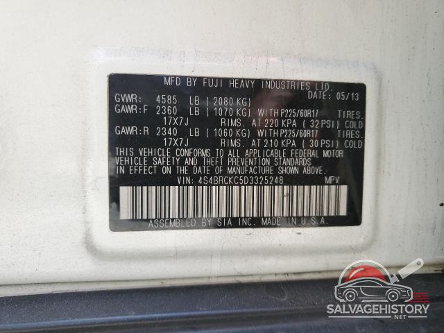 4S4BRCKC5D3325248 2013 SUBARU OUTBACK photo no. 13
