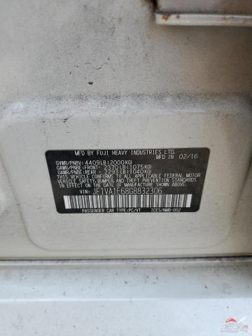 JF1VA1E68G8832306 2016 SUBARU WRX photo no. 12