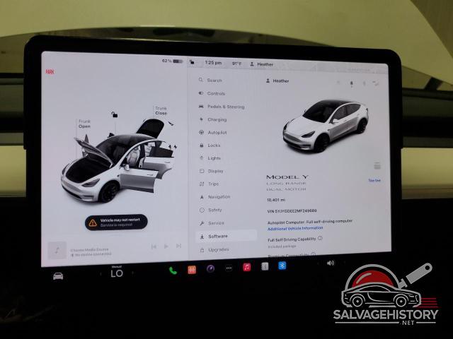 5YJYGDEE2MF249689 2021 TESLA MODEL Y photo no. 9