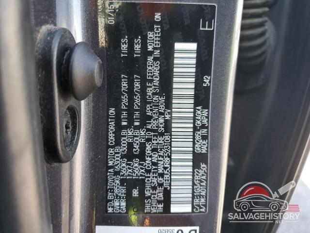 JTEBU5JR8F5231081 2015 TOYOTA 4RUNNER photo no. 12