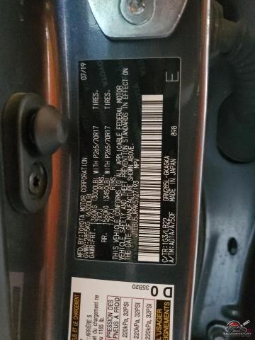 JTEBU5JR9K5727193 2019 TOYOTA 4RUNNER photo no. 13