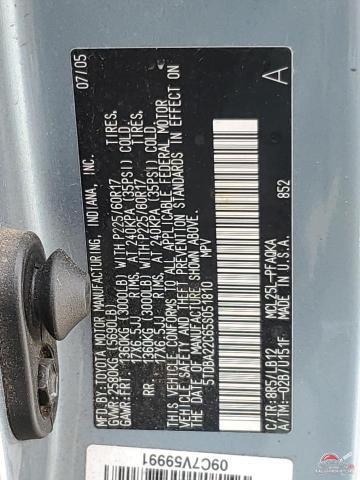 5TDBA22C65S051810 2005 TOYOTA All Models photo no. 13