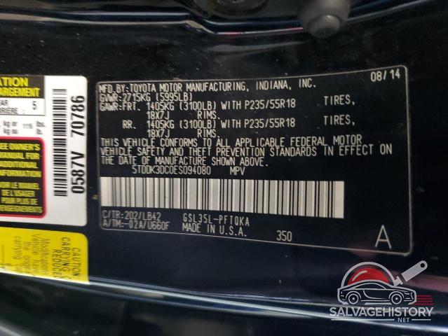 5TDDK3DC0ES094080 2014 TOYOTA All Models photo no. 13