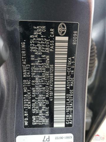 4T1BF1FK7DU681256 2013 TOYOTA CAMRY photo no. 12