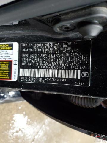 4T4BF1FK3DR304400 2013 TOYOTA CAMRY photo no. 12