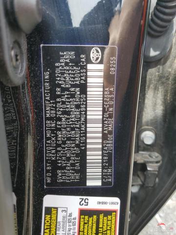 4T1G11AK7MU496250 2021 TOYOTA CAMRY photo no. 12