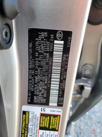 4T1C11AK0NU638602 2022 TOYOTA CAMRY photo no. 13
