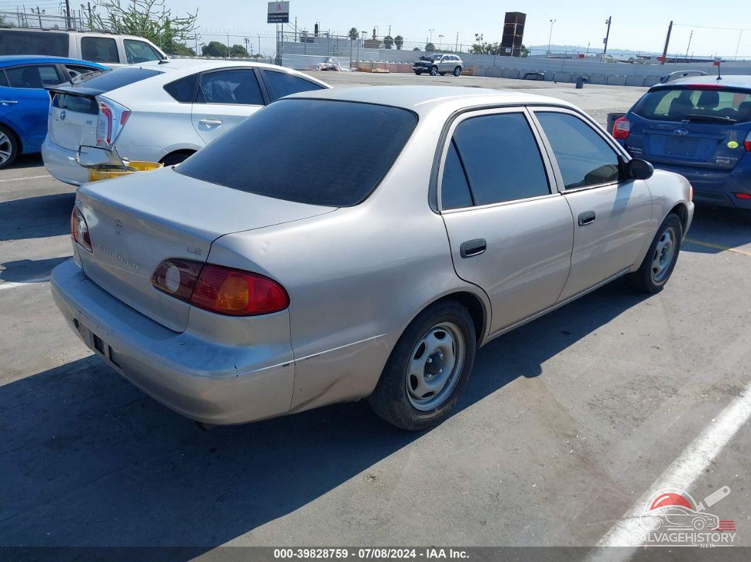 1NXBR12E71Z463014 2001 TOYOTA COROLLA photo no. 4