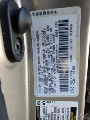 1NXBR32E17Z889107 2007 TOYOTA COROLLA photo no. 13