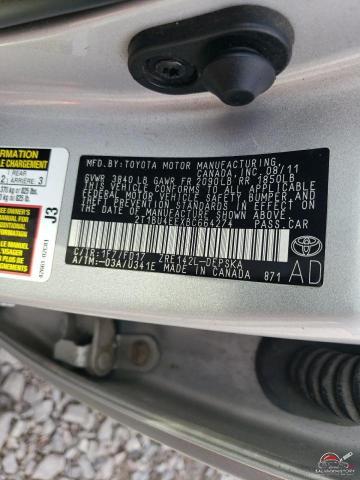 2T1BU4EEXBC664274 2011 TOYOTA COROLLA photo no. 12