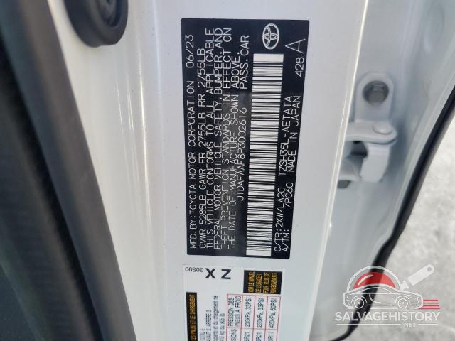 JTDAFAAF8P3002616 2023 TOYOTA CROWN PLAT photo no. 12
