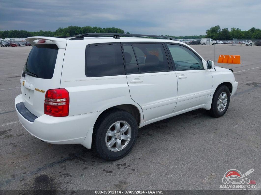 JTEHF21A810004525 2001 TOYOTA HIGHLANDER photo no. 4