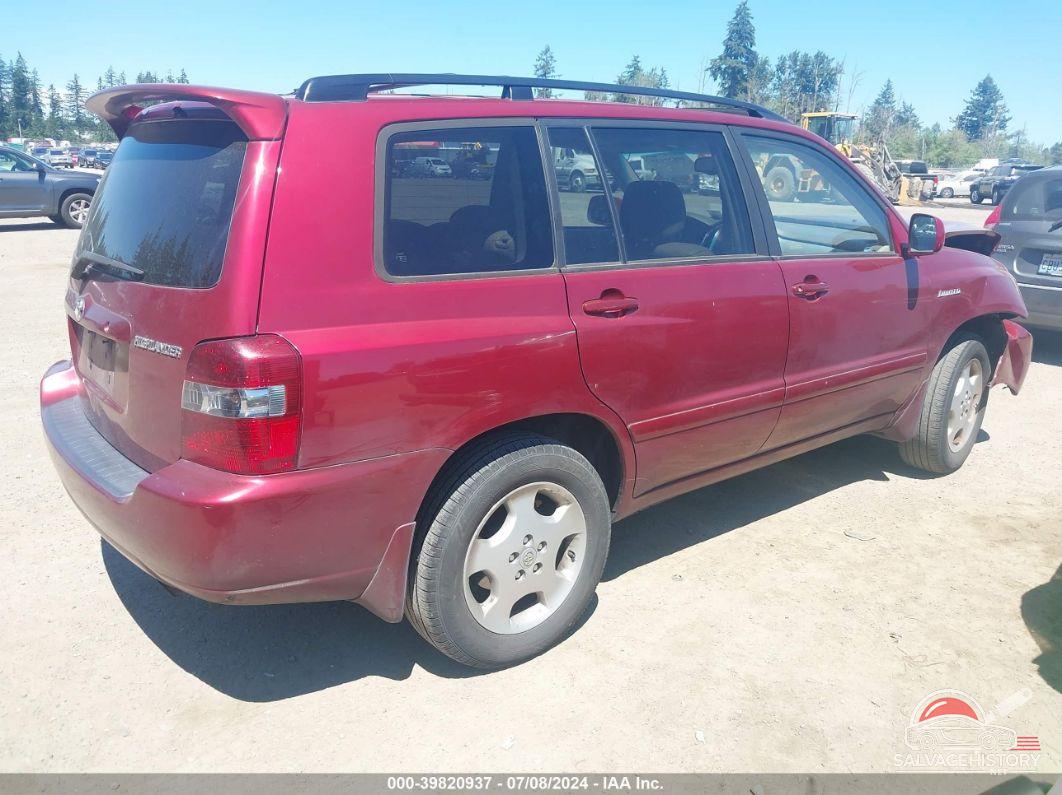 JTEEP21AX40062172 2004 TOYOTA HIGHLANDER photo no. 4