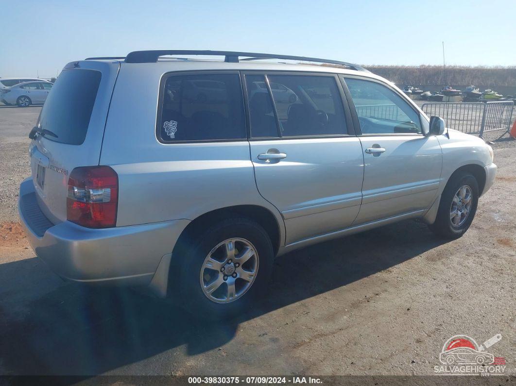 JTEDP21AX50068647 2005 TOYOTA HIGHLANDER photo no. 4