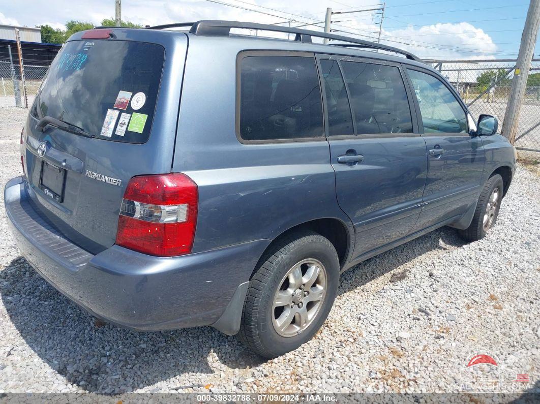 JTEGP21A950063730 2005 TOYOTA HIGHLANDER photo no. 4