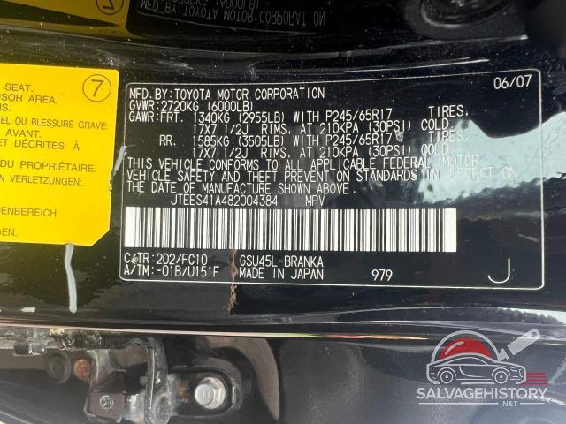 JTEES41A482004384 2008 TOYOTA HIGHLANDER photo no. 10