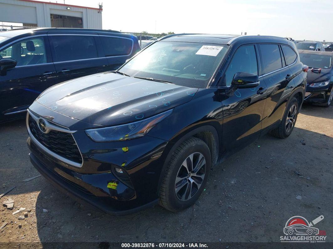 5TDGZRAH9NS129839 2022 TOYOTA HIGHLANDER photo no. 2