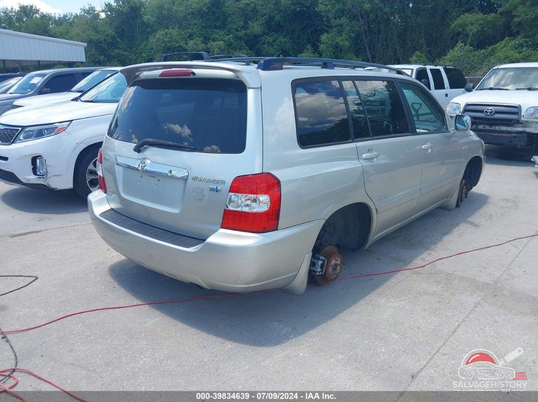 JTEEW21A560018635 2006 TOYOTA HIGHLANDER HYBRID photo no. 4