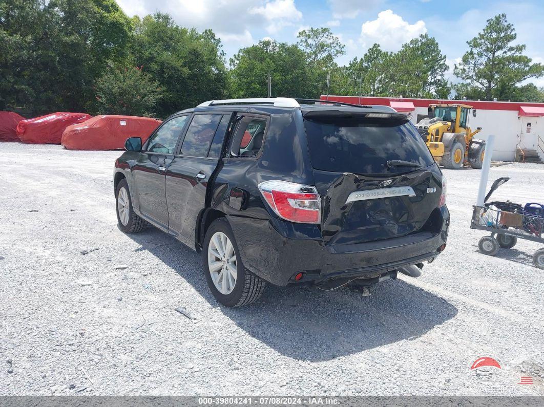 JTEBW3EHXA2040563 2010 TOYOTA HIGHLANDER HYBRID photo no. 3