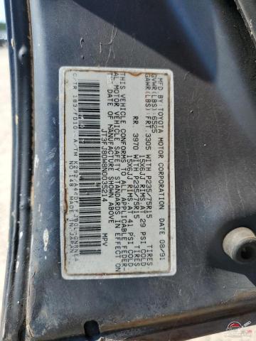 JT3FJ80W8N0035214 1992 TOYOTA LAND CRUIS photo no. 13