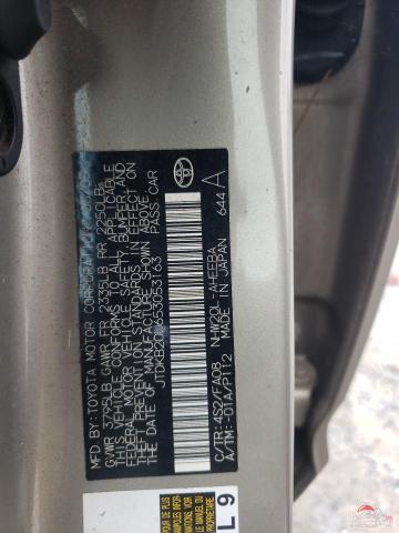 JTDKB20U653053163 2005 TOYOTA PRIUS photo no. 12