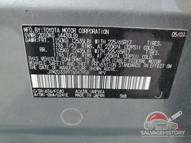 JTMZD33V976047958 2007 TOYOTA RAV4 photo no. 13