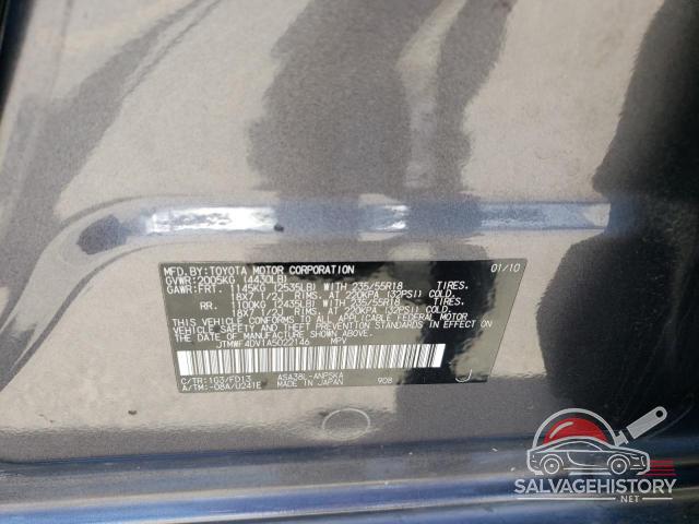 JTMWF4DV1A5022146 2010 TOYOTA RAV4 photo no. 12